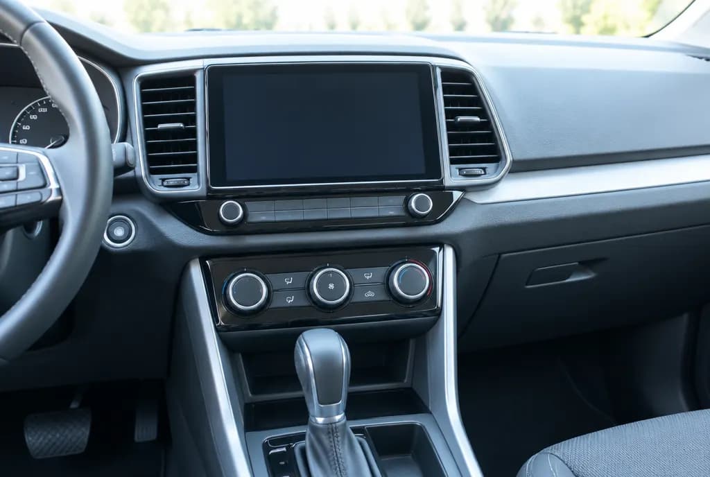 A clean modern dashboard and center console